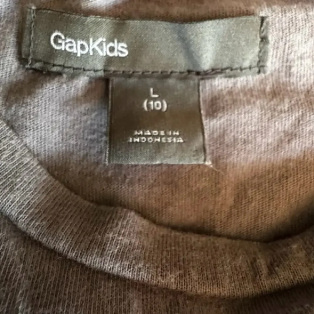 GAP Kids Charcoal Long Sleeve Shirt L